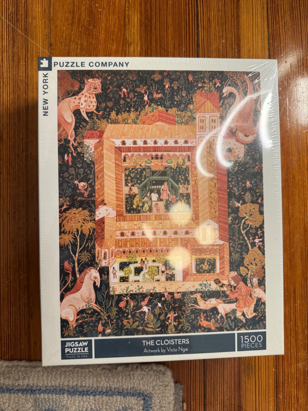 SEALED New York Puzzle Company "The Cloisters" 1500 Piece Puzzle - Picture 3 of 4